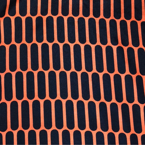 Michael Kors Geometric Orange & Black Wide Leg Pants - Picture 7 of 15